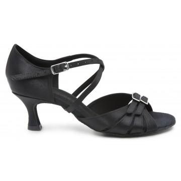 Женские туфли для бальных танцев DanceMaster 161 латина 5 см черная